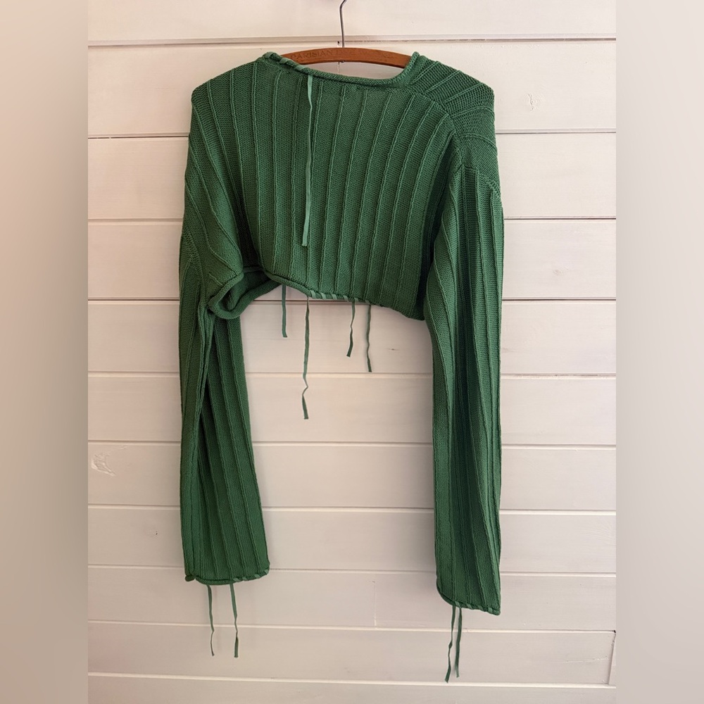 The Open Product Drape String Bolero Knit Cardiga… - image 6